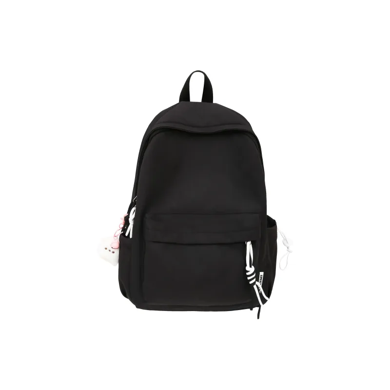 Single Warehouse Nylon Backpack Regular Unisex Black/Yellow/Orange/Green/White/Pink-7