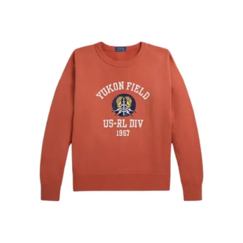 Polo Ralph Lauren Vintage Fit Fleece Graphic Sweatshirt Sweatshirt Men's Orange