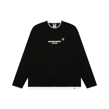 Aape Moonface Embroidered Long Sleeves Tee