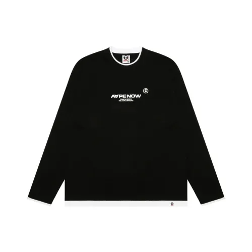 Aape Moonface Embroidered Long Sleeves Tee