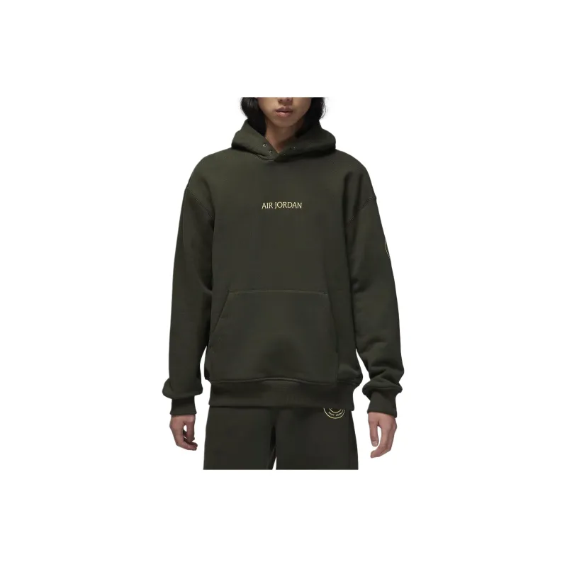 Jordan x PSG SS24 Sweatshirt Men's Olive Green-0