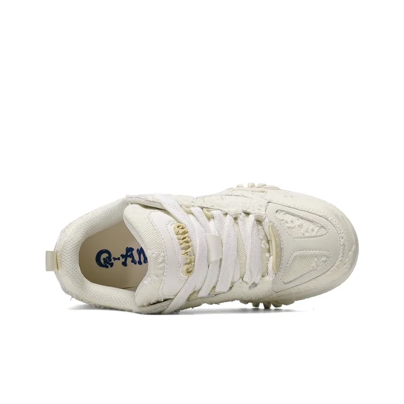 Q AND Cushioned Wear Resistant Height Increasing Low Top Skateboard Shoes Unisex-5