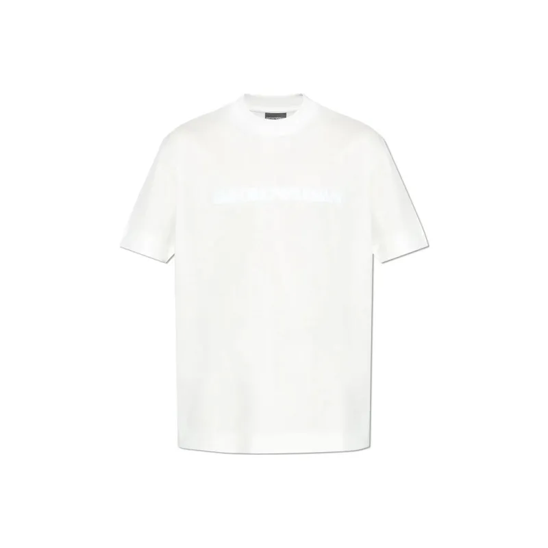 EMPORIO ARMANI Logo Patch Crewneck T Shirt-0