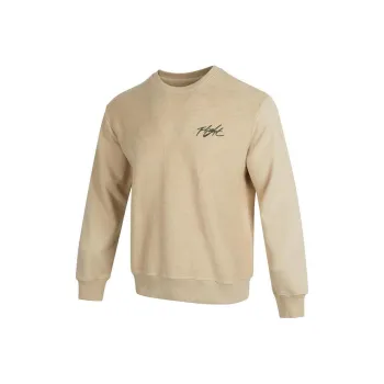 JORDAN Flight Sweatshirts Men Beige Yellow
