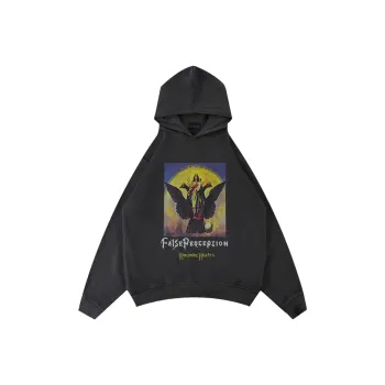 False Perception Sweatshirts Unisex Washed Black