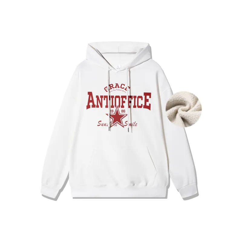 Antioffice Sweatshirt Unisex White-35