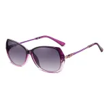 Transparent Purple Frame with Gradient Purple Lens