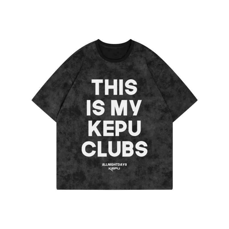 Kepu T-Shirt Unisex White With Black Print-3