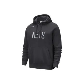 Nike Nba Brooklyn Nets Courtside Fleece Pullover Loose Fit Hoodie