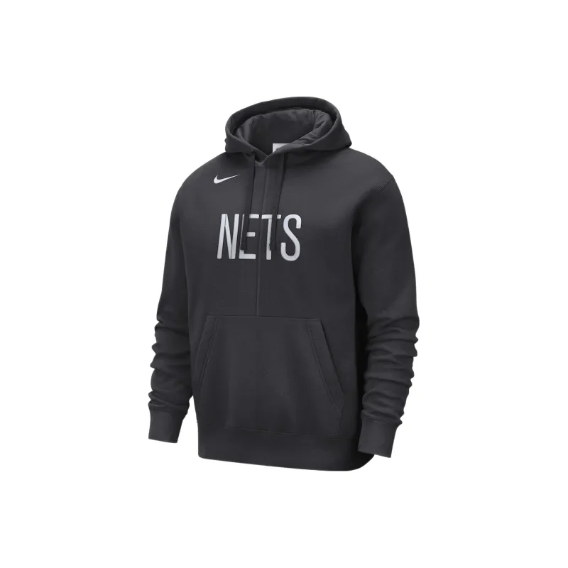 Nike Nba Brooklyn Nets Courtside Fleece Pullover Loose Fit Hoodie-0