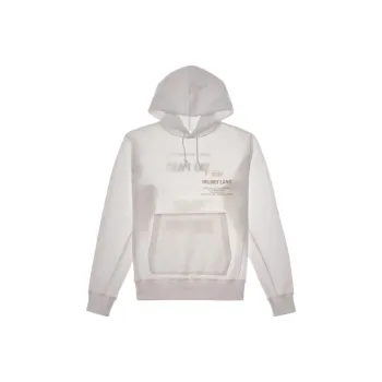 Helmut Lang Logo Printed Drawstring Hoodie