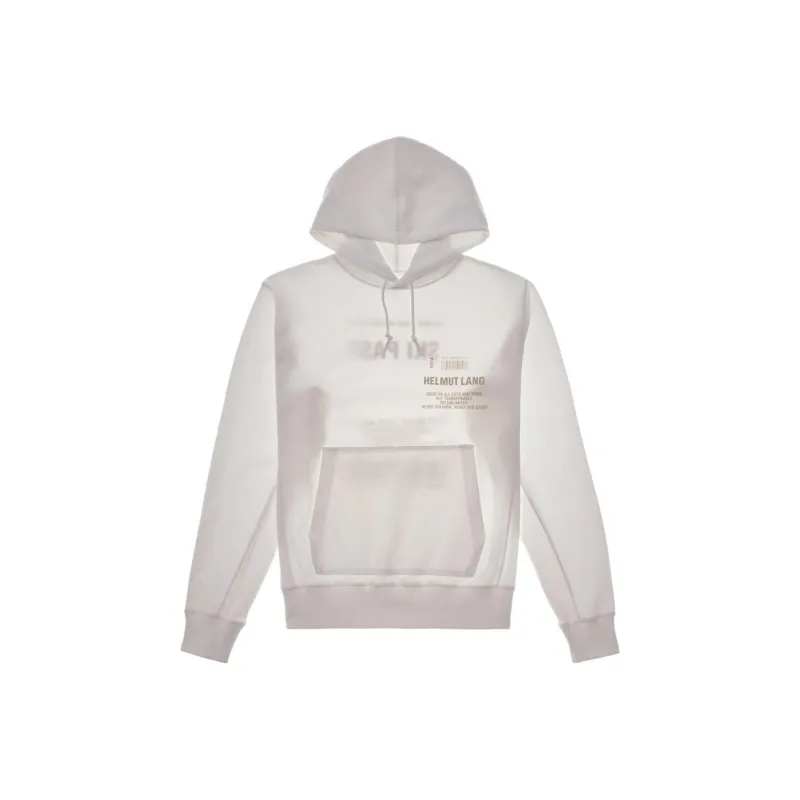 Helmut Lang Logo Printed Drawstring Hoodie-0