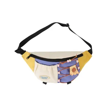 VANWALK Nylon Waist Bag Chest Bag Regular Women's Yellow/Brown