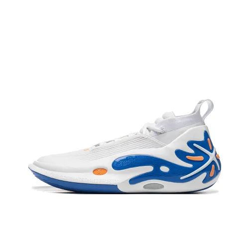 LINING Wow11 Basketball Shoes Men Mid Top Standard White