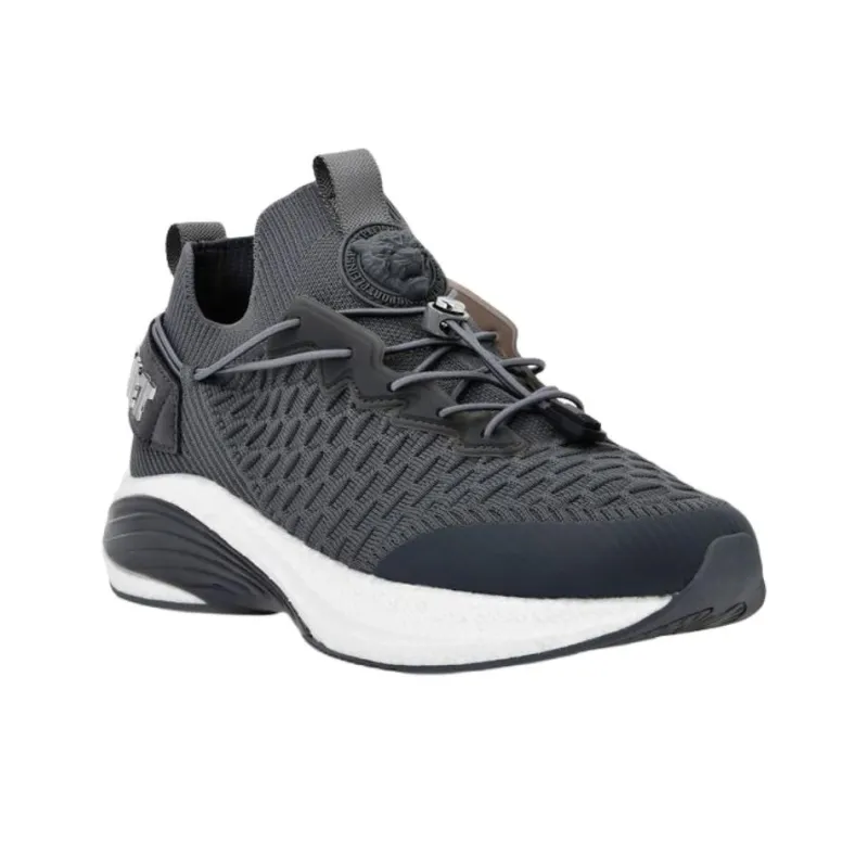 PLEIN SPORT Low Top Casual Shoes Unisex Dark Gray-1