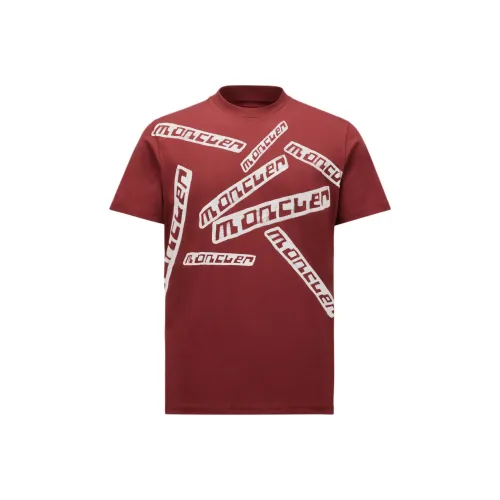 Moncler T Shirts Unisex Red