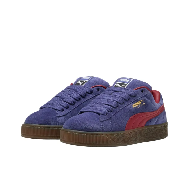 PUMA Suede Xl Blue Crystal Dark Crimson Chocolate-1