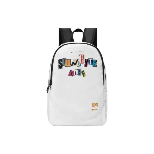 Soundbyte Polyester Backpack Unisex White