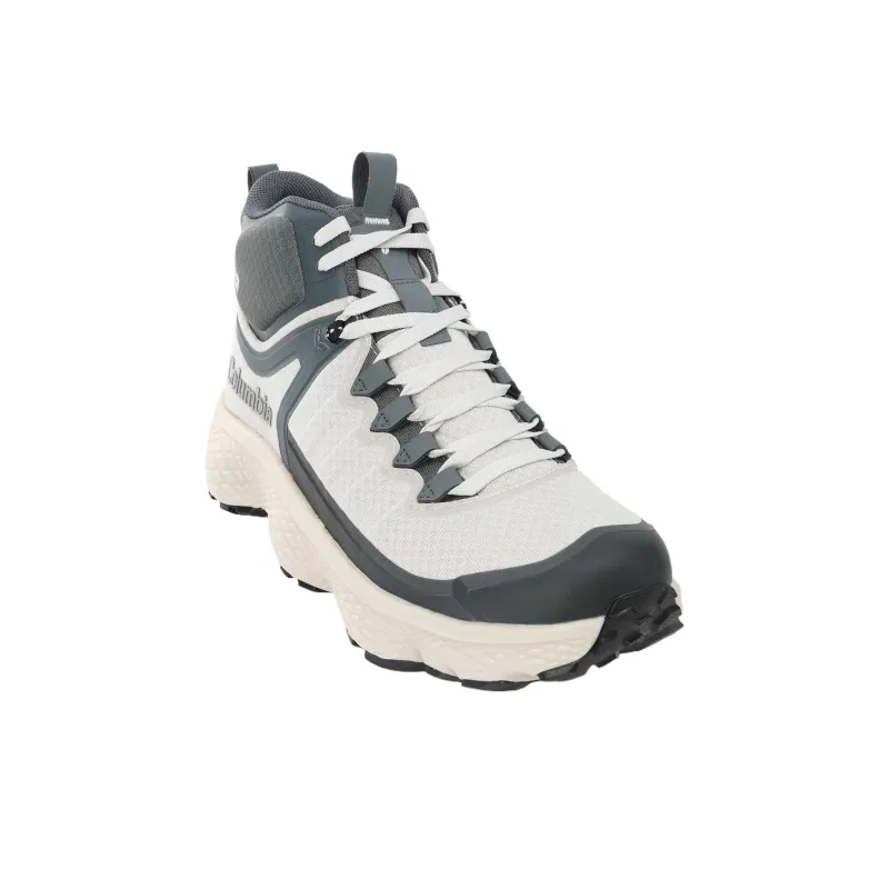 Columbia Mid Top Hiking Shoes Men's Gray White-2