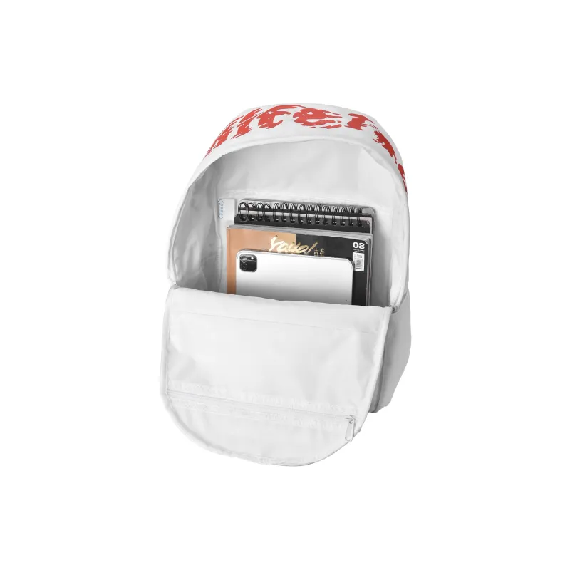 FINITE LOOP Bote Bottle Eco Friendly Fabric Travel Backpack Unisex White-3