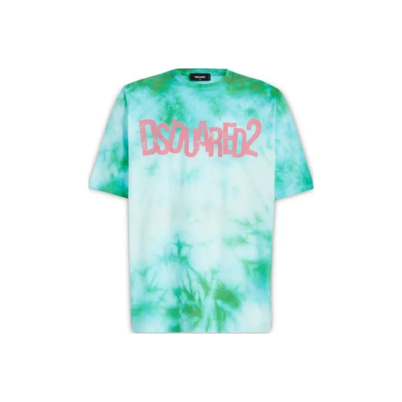 DSQUARED 2 Tie dye Print Cotton T shirt-0