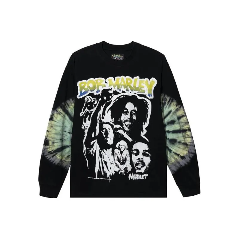 Market X Bob Marley Punk Long Sleeve T Shirt-0