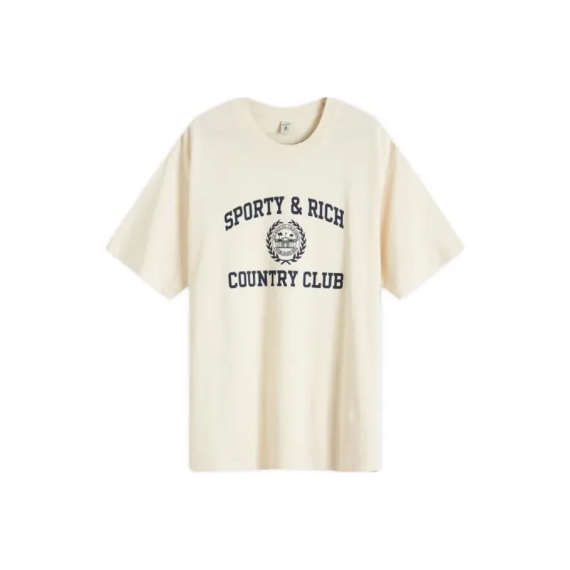 SPORTY & RICH Varsity Crest T Shirt-0