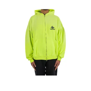 Balenciaga Logo print Zip up Hoodie