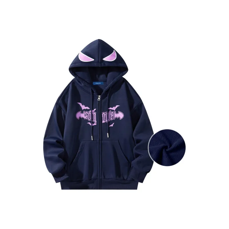 COMOWA Hand Drawn Bats And Gothic Letters Unisex Sweatshirt-19