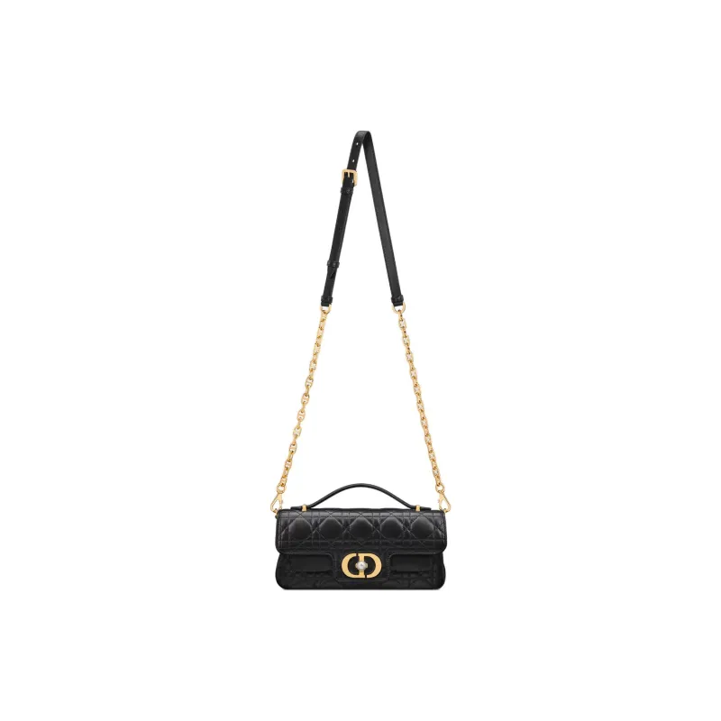 DIOR Jolie Lambskin One Shoulder Handbags Women's Black-1