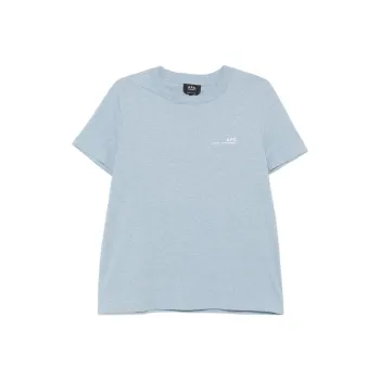 A.P.C Logo Printed Crewneck T Shirt