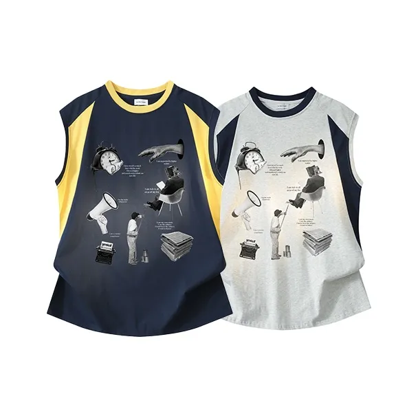YOSICIL Tank Tops Unisex Dark Gray-14