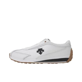 DESCENTE Anti Slip Wear Resistant Low Top Casual Shoes Unisex White