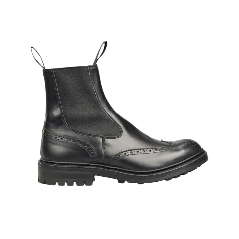 Tricker's Henry Short Chelsea Boots Men's Black-1