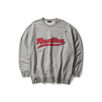 Nautica White Sail Sweatshirt Unisex
