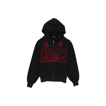 PLEASURES Squeeze Zip Up Hoodie