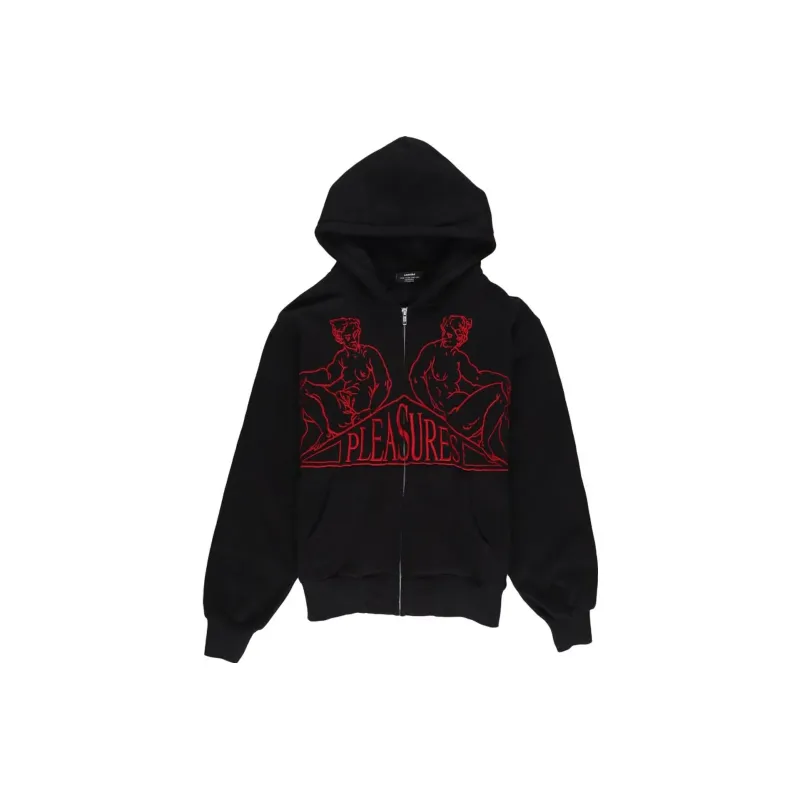 PLEASURES Squeeze Zip Up Hoodie-0