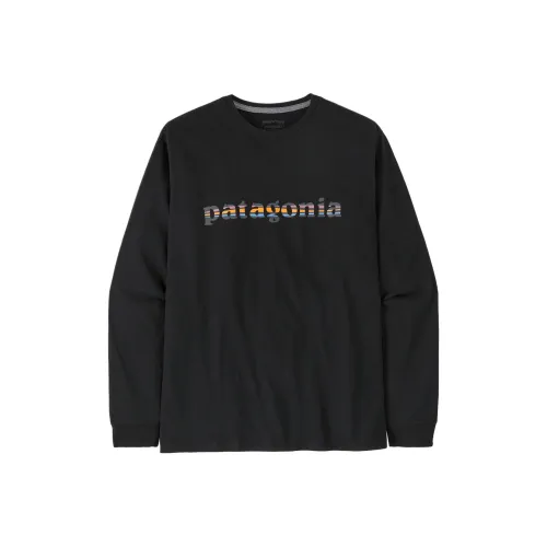 Patagonia Long Sleeved '73 Text Logo Responsibili T Shirt Men's