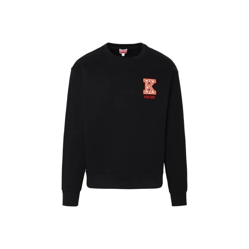 KENZO Logo Embroidered Crewneck Sweatshirt-0