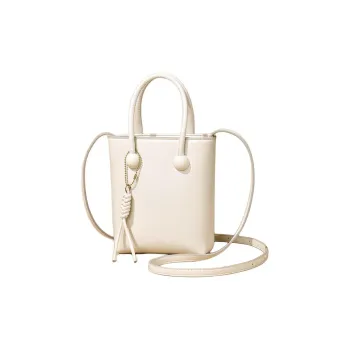 Versman PU Bucket Bag, Shoulder Bag, Handbag Women's Tea Brown/Chocolate/Beige
