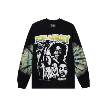 Chinatown Market Bob Marley Punk Long Sleeve T Shirt