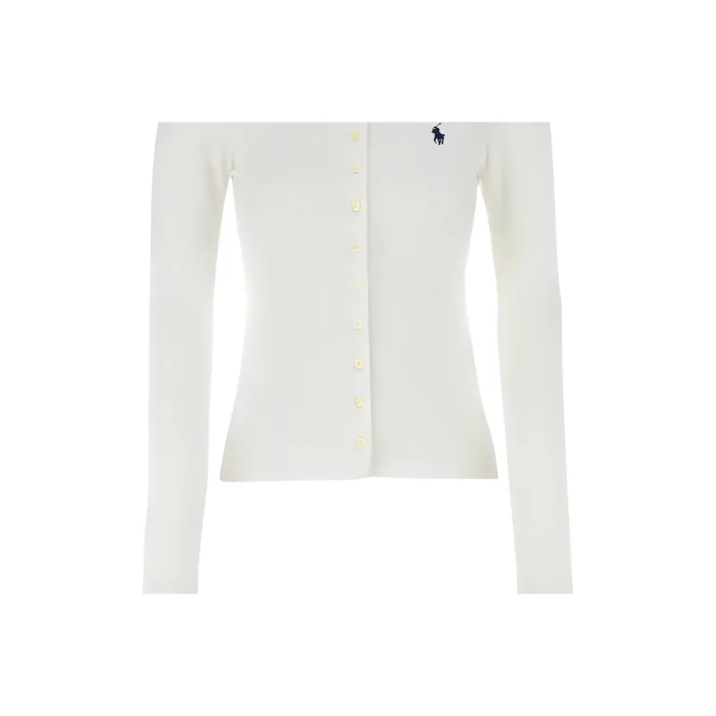 Polo Ralph Lauren Long Sleeve Polo Shirt White-5