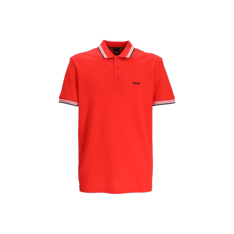 HUGO BOSS Stripe trim Polo Shirt-0
