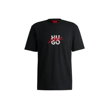 HUGO BOSS Double Logo Relaxed Fit T Shirt
