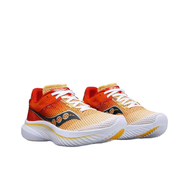 Saucony Kinvara 14 Anti Slip Wear Resistant Low Top Training Running Shoes Women's Orange-3