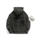 (Fleece-lined) Hooded Black/Gray