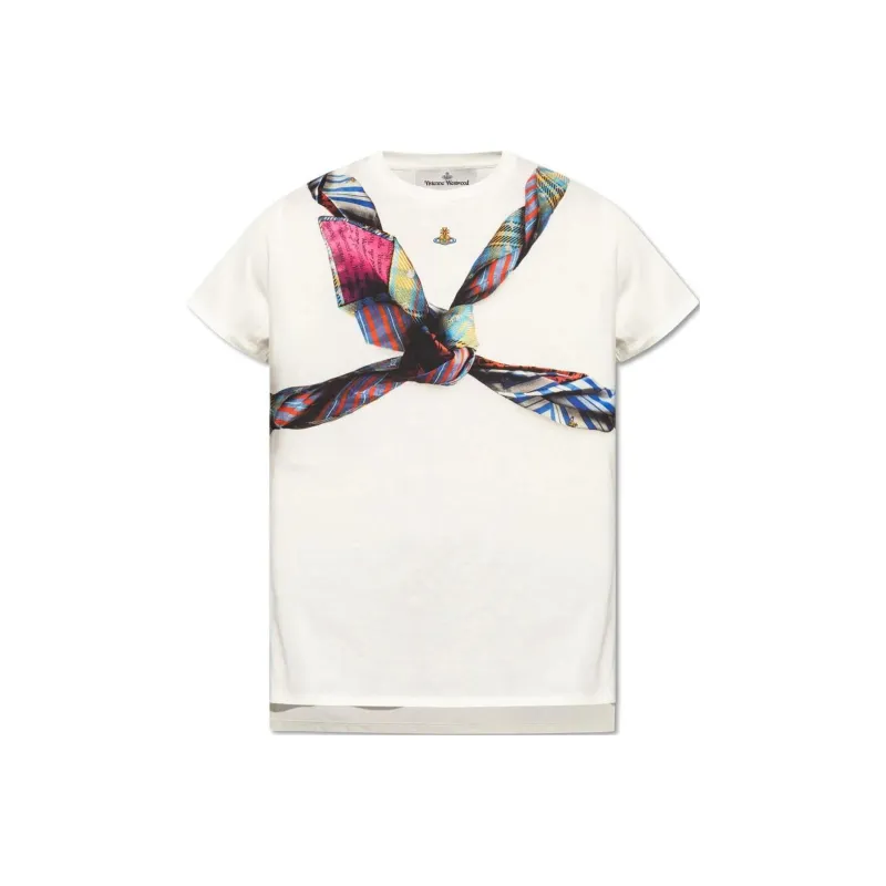Vivienne Westwood Orb Embroidered Crewneck T Shirt-0