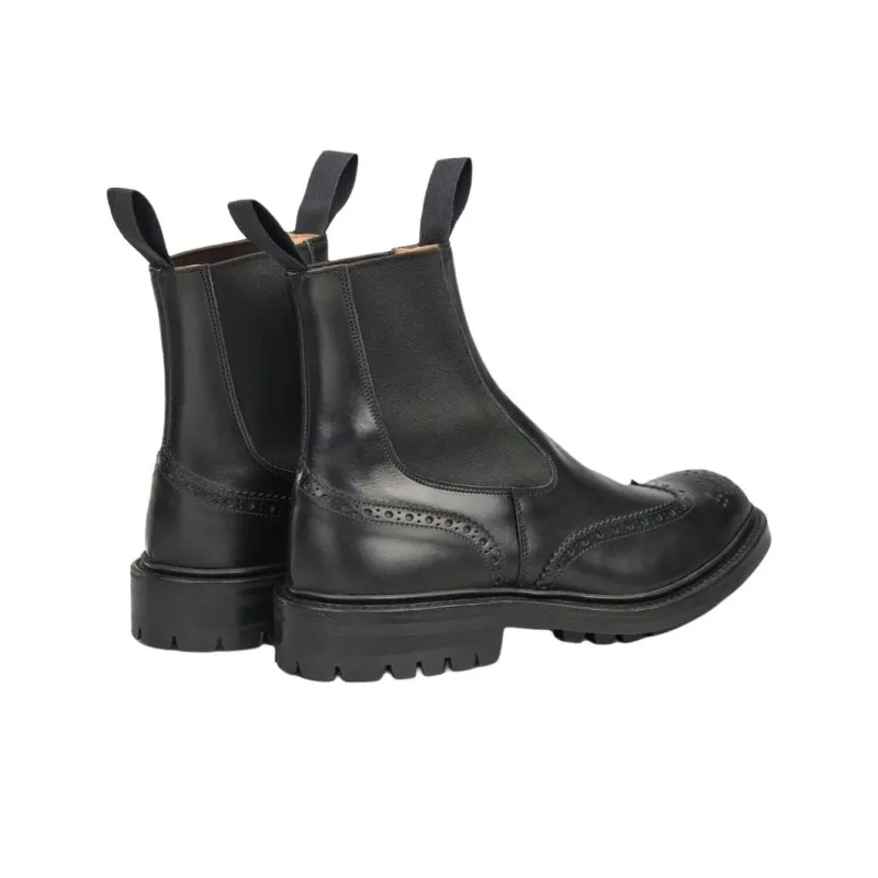 Tricker's Henry Short Chelsea Boots Men's Black-3
