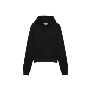 MSGM Logo embroidered Cotton Hoodie