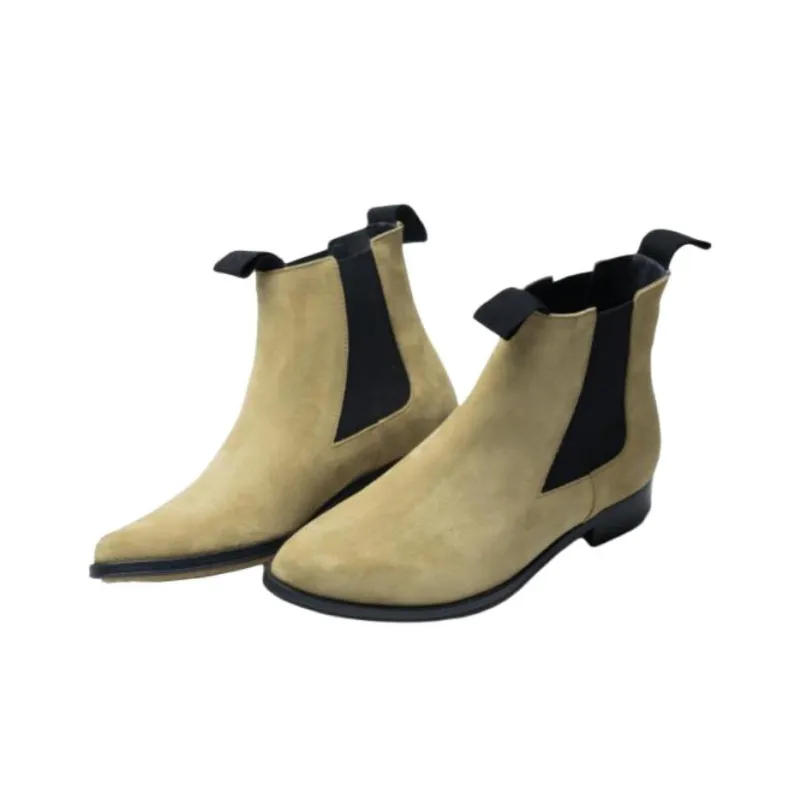 ADIEU PARIS Type 192 Short Chelsea Boots Women's Sand-2
